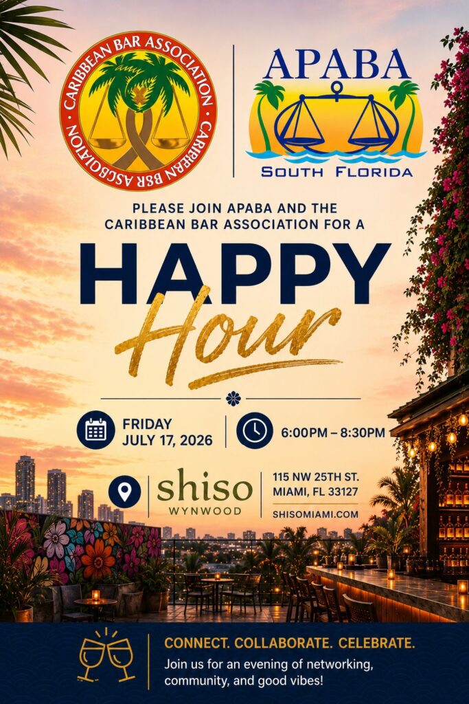 CBA & APABA Happy Hour – Come Connect, Collaborate and Celebrate